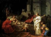 Jacques-Louis  David Antiochus and Stratonica oil on canvas